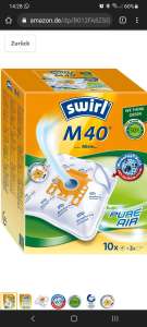 Swirl M 40 MicroPor Plus Staubsaugerbeutel für Miele