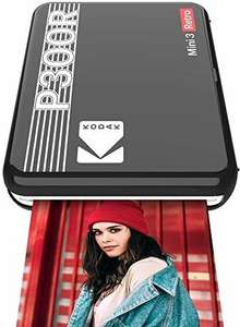 Kodak Mobiler Drucker Mini 3 Plus Retro 3,3x3,3 schwarz (iOS&Android)