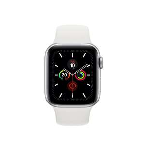 Apple Watch Series 5 GPS 40mm Aluminium silber Sportarmband weiß (US Modell)