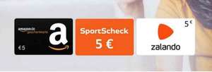 HypoVereinsbank MasterCard Kreditkartenbesitzer: 5€ geschenkt (Amazon, Zalando oder SportScheck Gutschein) FREEBIE