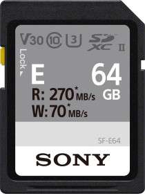 Sony SF-E Series R270/W70 SDXC 64GB, UHS-II U3, Class 10 SD-Karte