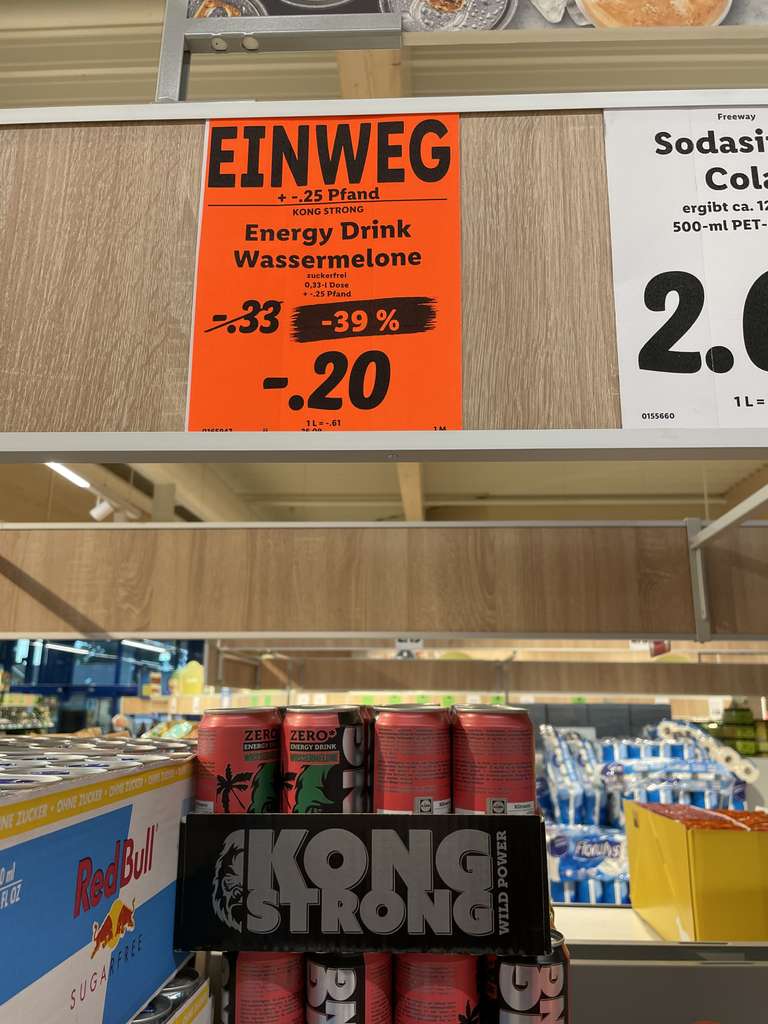 Lidl Bramsche LOKAL : Kong Strong Energy Drink - Wassermelone