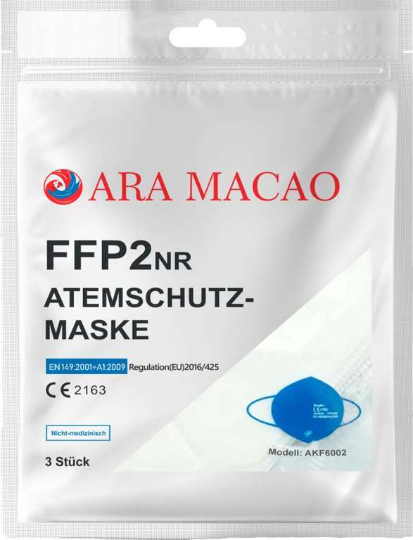 [Payback DM] 3er-Packung ARA Macao FFP2-Masken geschenkt