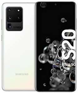 Samsung Galaxy S20 Ultra 5G 6,9" WQHD+ AMOLED Dual-SIM Smartphone 12/128GB inkl. 3 Jahre Hersteller-Garantie [624K AnTuTu, USB-C, NFC]