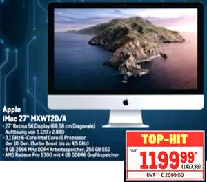 Apple iMac 27" 68,58cm Retina 5K Display [2020] MXWT2D/A Core i5 8GB 256GB SSD für 1427,99€