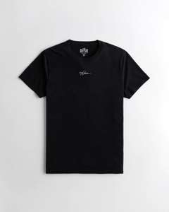 [Hollister] T-Shirt Rundhalsausschnitt schwarz o. blau (Gr. XS - M), 6,30€ + VSK