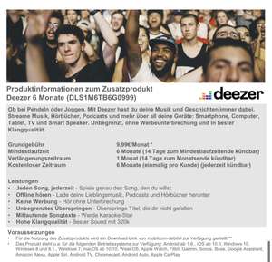 Deezer Premium 6 Monate kostenlos für mobilcom-debitel Kunden