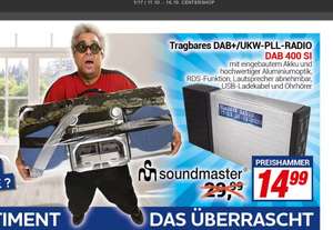 [CENTERSHOP] Soundmaster DAB400SI tragbares DAB+/UKW PLL-Radio