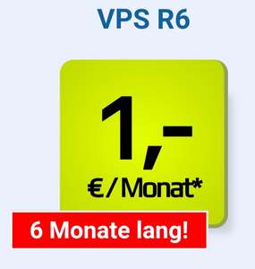 VPS Vserver 6 Monate für 1€