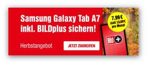 Samsung Galaxy A7 Wifi incl. Bildplus , Bild Bundesliga, Bild epaper für 172€ (20€ Shoop Cashback)