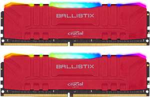 Crucial Ballistix RGB 32GB (2x16GB) Gaming Arbeitsspeicher-Kit (DDR4-DRAM, 3600 MHz, CL16)
