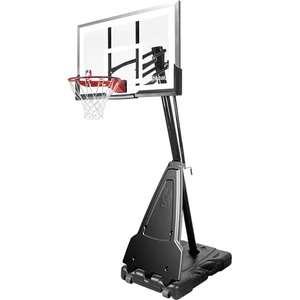 SPALDING NBA Platinum Portable Korbanlage, robust, wetterfest, rostfrei, max. Gesamthöhe: 3,85 m, Befüllung Wasser/Sand [Sportdeal24]