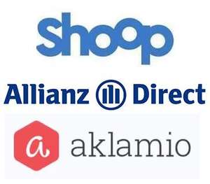 [Allianz Direct · ehemals AllSecur] 60€ Cashback über Shoop oder 80€ Prämie über Aklamio für den Abschluss einer Kfz-Versicherung