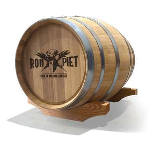 Leckeres Fässchen RON PIET Rum 10 Jahre inklusive Gratismagnet