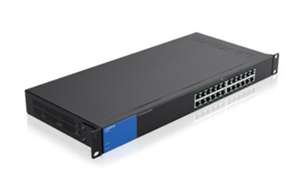 Linksys LGS124P 24-Port Business Rackmount 12 PoE+ Anschlüsse Unmanaged Gigabit-Switch