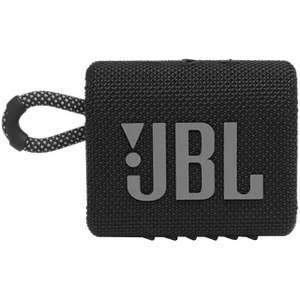 JBL Go 3 schwarz, kompakter, Bluetoothlautsprecher, wasser- und staubdicht gemäß IP67