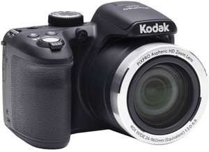 Kodak PixPro AZ401 Digitalkamera schwarz (16.2MP, 40x optischer Zoom, OIS, 720p Video, 3" LCD, 2x AA-Batterie)