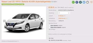 GEWERBELEASING Nissan Leaf ZE1 MY21 Batterie 40 kWh für 43,99€ brutto (36,97 netto) LF 0,15