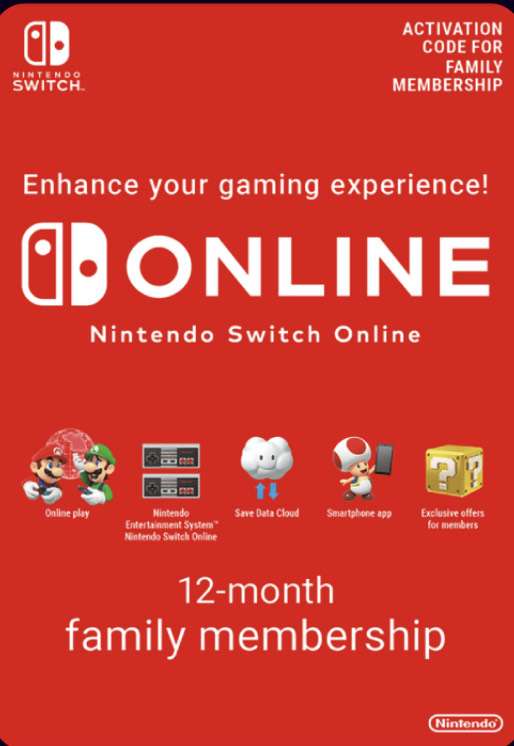 Nintendo Switch Online Familienmitgliedschaft