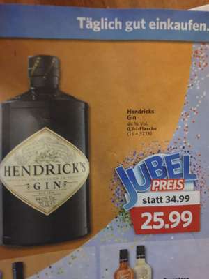 Hendrick's Gin 25,99€ Combi/Jibi-Märkte
