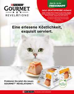 [Fressnapf offline] gratis Multipack 2×57g Purina Gourmet Revelations Mousse mit Huhn dank Coupon