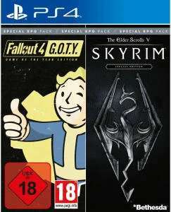 Fallout 4: Game of the Year Edition + The Elder Scrolls V: Skyrim: Special Edition (PS4) für 23,99€ (Müller Abholung)