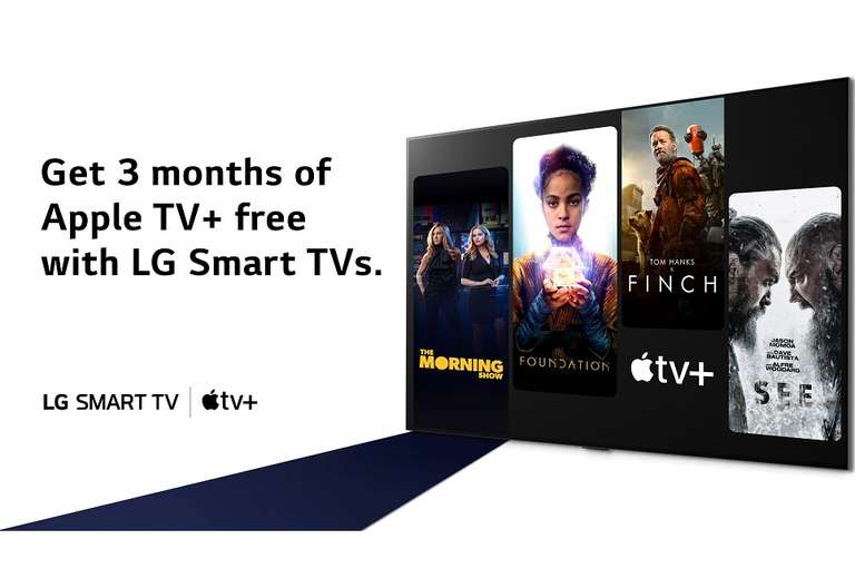 Apple TV+ 3 Monate kostenlos für LG Smart TV Besitzer (ab Modell von 2016!) - KEIN Apple Endgerät notwendig! - Start 15.11.21
