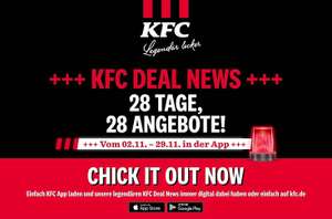 [App] KFC Gutscheine ab 02.11 bis 29.11