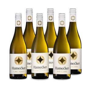 6 Pfälzer Premium Weißweine von Hamecker (je 2x 2020er Riesling, Grauburgunder, Blanc de Noir)
