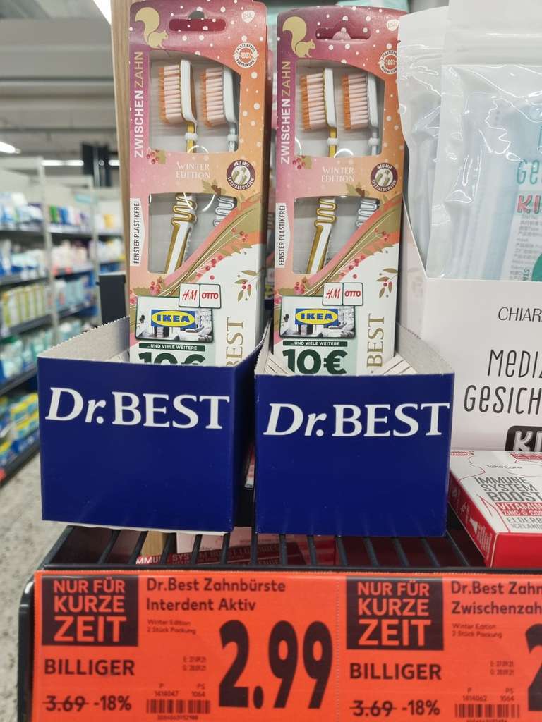 2 x Dr Best Zahnbürsten kaufen und 10 € Best Choice Gutschein bekommen [Kaufland]