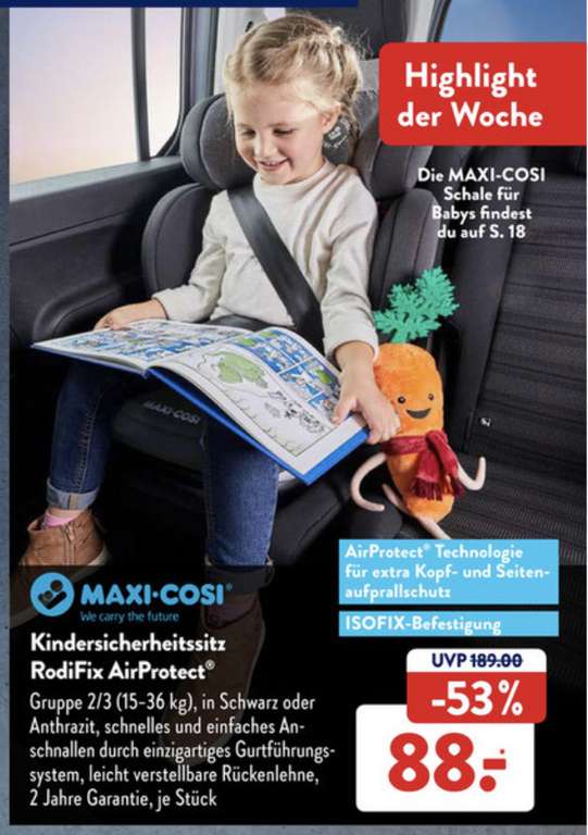 [Aldi Süd] Maxi-Cosi RodiFix AirProtect Kindersitz