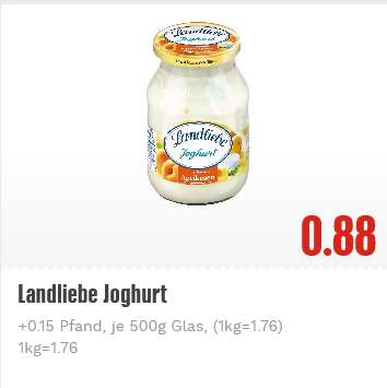 Landliebe Joghurt 0,38€ bei allen Edeka im Gebiet Straubing mit Coupon