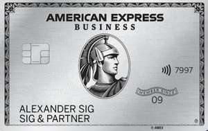 (Selbstständige & Firmen): 850€ Bonus für American Express Platinum Business (700€ im Jahr/20.000€ Umsatz erforderlich)