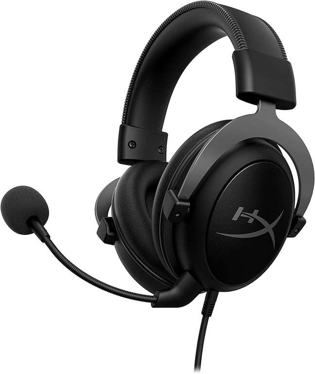 HyperX Cloud II Gaming-Headset (Virtual 7.1 Surround Sound, Noise Cancelling, abnehmbares Mikrofon, für PC, PS4, Mac, Xbox) Gun Metal