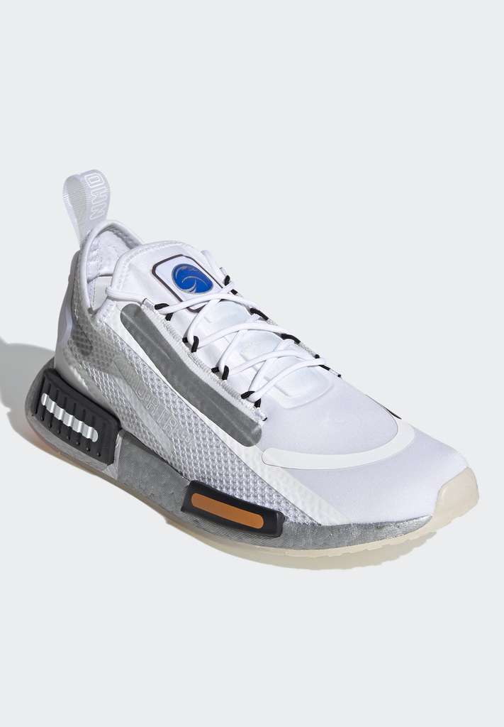 adidas NMD R1 Space White-Black-Orange Sneaker mit Boost-Sohle (Gr. 40 - 40 1/3)