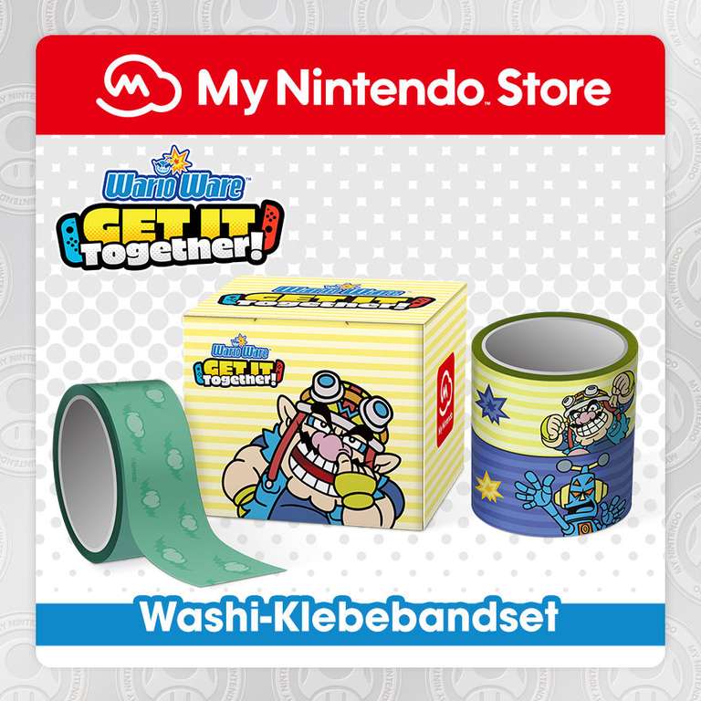 Nintendo Merchandise: WarioWare: Get It Together!-Washi-Klebebandset (500 Platinpunkte)