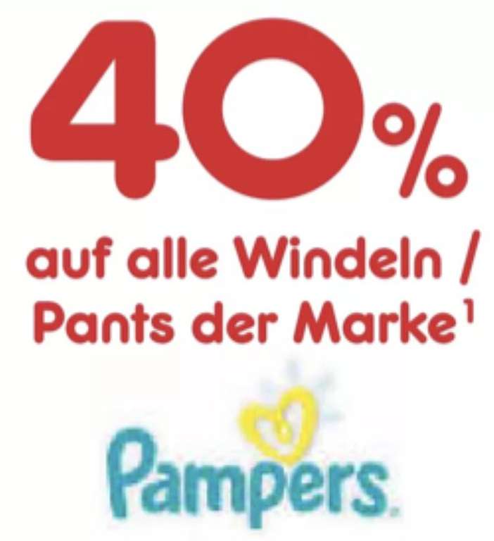 40% Rabatt auf alle Windeln und Pants von Pampers [Netto]