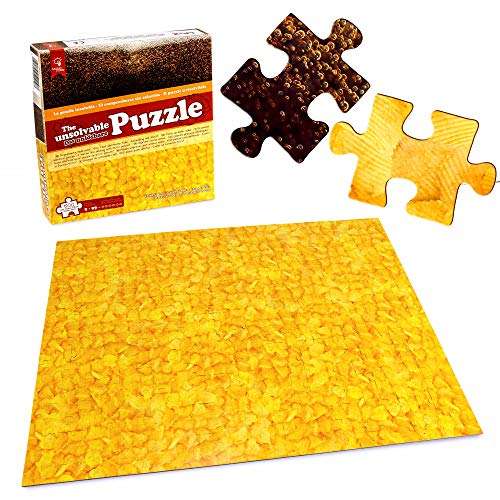 Unmögliches Puzzle mit Chips + Cola Motiv