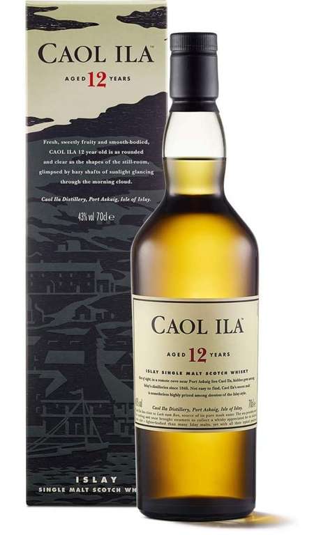 Caol Ila 12 Jahre Islay Single Malt Scotch Whisky - Amazon Spar-Abo 29,24€ | 5er Spar-Abo 27,62€