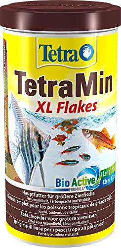 TetraMin XL Flakes - Fischfutter in Flockenform für größere Zierfische, 1ltr. Dose (Prime Sparabo)