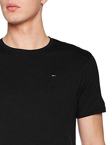 Tommy Jeans Herren Original Jersey Kurzarm T-Shirt in schwarz (Prime)