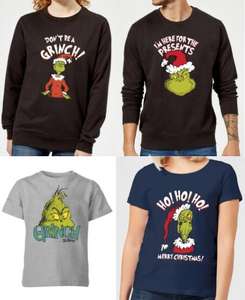 Grinch T-Shirts 13€ & Weihnachtspullover 17€ für Herren / Damen / Kinder + gratis Versand