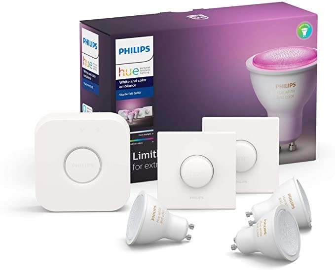 Philips Hue White & Color Ambiance GU10 LED 3-er Starter Set