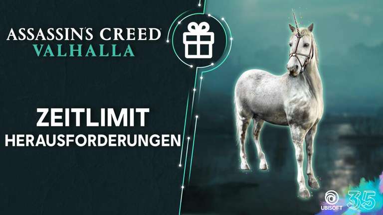 "Unicorn Mount" Kostenlos für Assassin's Creed Valhalla (PC & Konsolen)