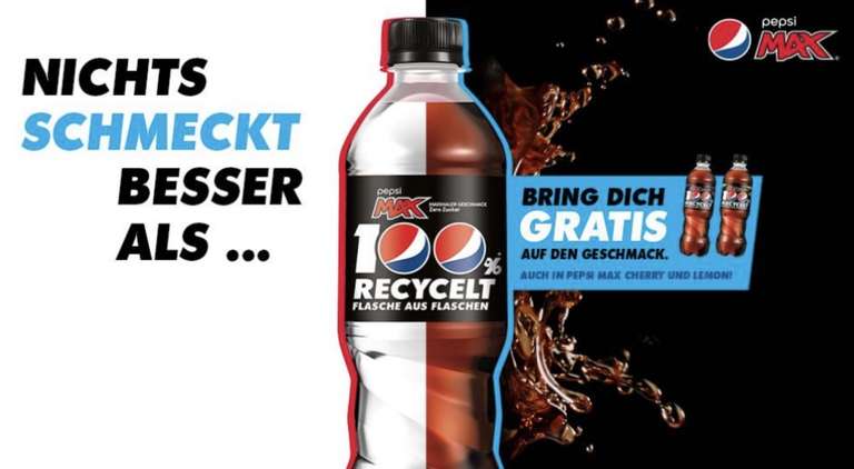 GRATIS Pepsi Max 0,5 Liter [Couponplatz]
