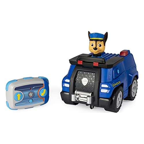 PAW Patrol ferngesteuertes Polizeiauto mit Chase - Figur, RC Fahrzeug in blau [Prime]