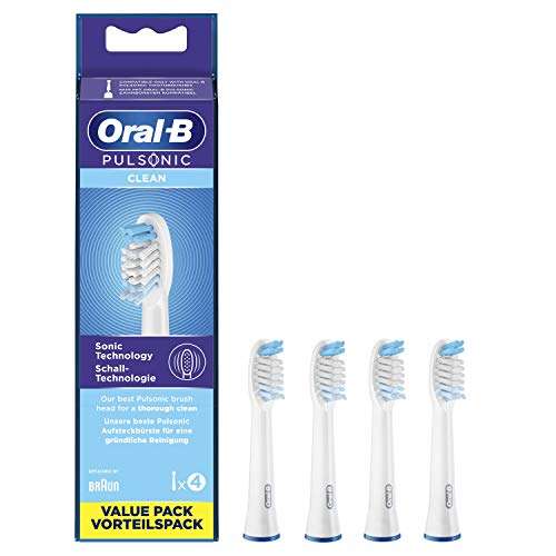 Oral-B Pulsonic Clean Aufsteckbürsten für Schallzahnbürsten, 4 Stück€ (SparAbo)