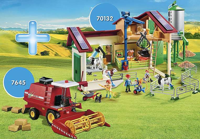Playmobil Bundle Bauernhof + Mähdrescher