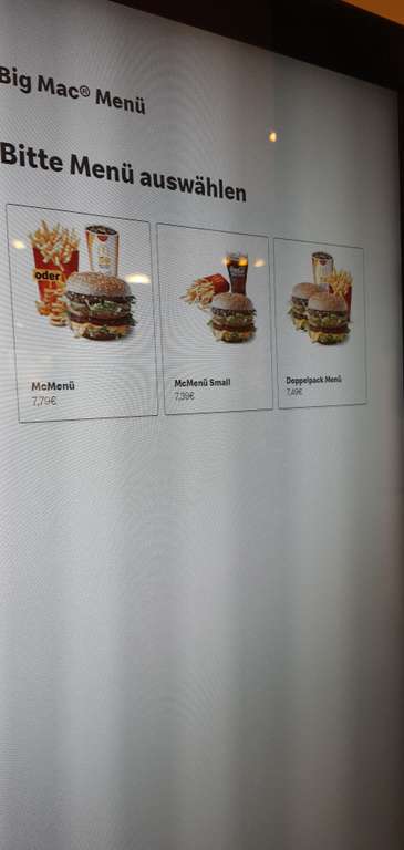 McDonalds Big Mac Preisfehler