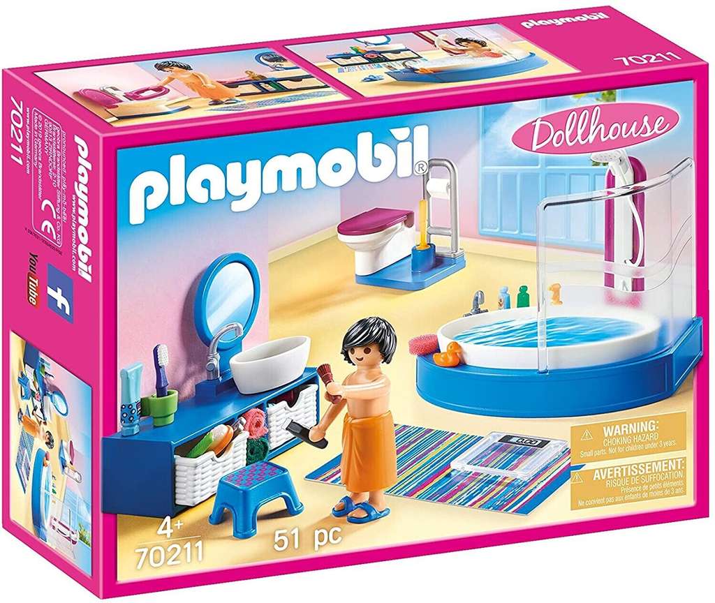 Playmobil Dollhouse - Badezimmer (70211) für 7,19€ (Amazon Prime)